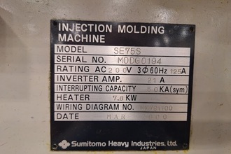 2000 SUMITOMO SE75S injection Molding | Excel Machinery Marketing (4)